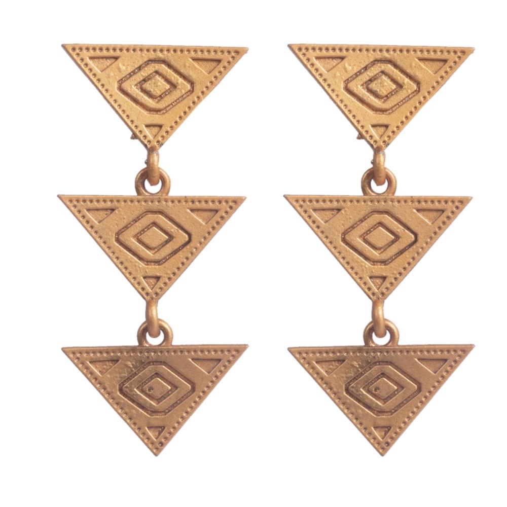 Wearhouse Fashion Gold Plated Dangler Earrings