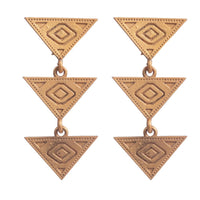 Wearhouse Fashion Gold Plated Dangler Earrings