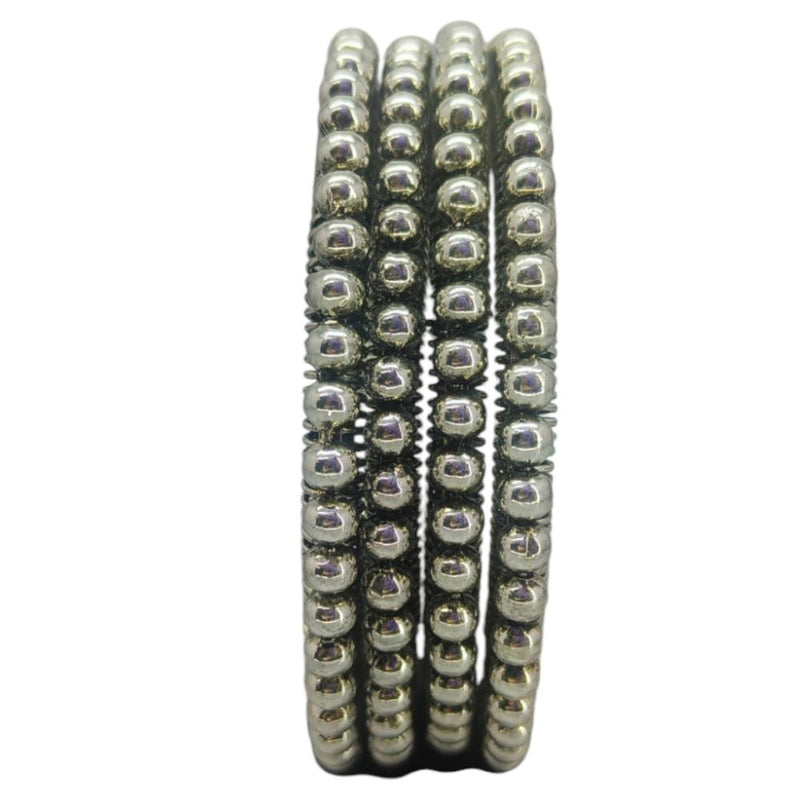 Amity Arts Oxidised Plated Bangles Set (4 Piece Only)