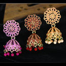 Mahavir Gold Plated Jhumki Earrings
