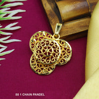 Mahavir Dye Gold Chain Pendant