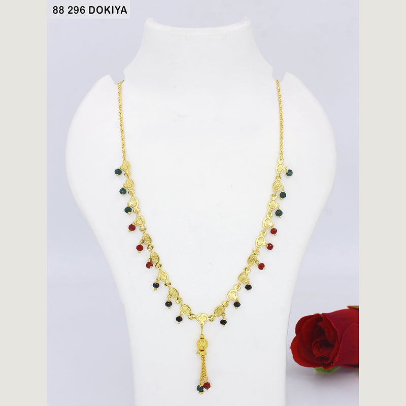 Mahavir Dye Gold Dokiya Necklace