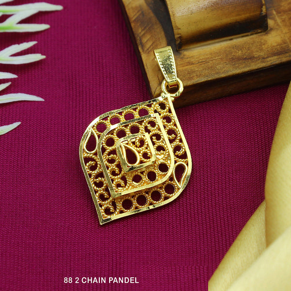 Mahavir Dye Gold Chain Pendant