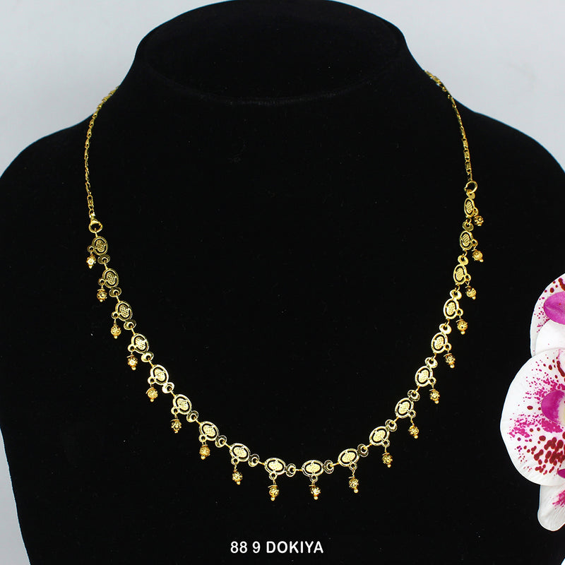 Mahavir Dye Gold Dokiya Necklace