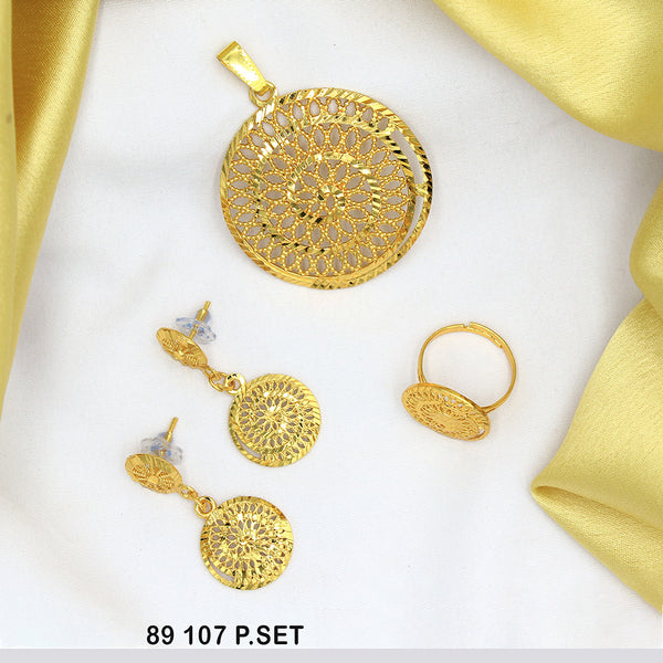 Mahavir Gold Plated Combo Set