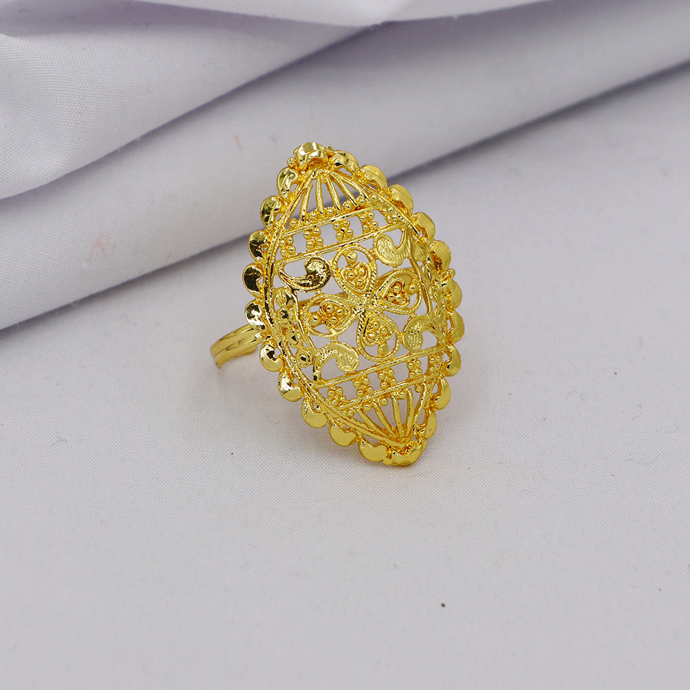 Mahavir Elegant Gold Plated Ring For Women (Pack of 24)