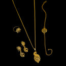 Mahavir Gold Plated Combo Set