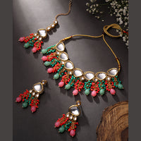 Asmitta Gold Plated Kundan Necklace Set