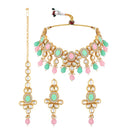 Asmitta Gold Plated Kundan Necklace Set