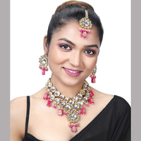 Asmitta Gold Plated Kundan Necklace Set