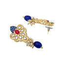 Asmitta Gold Plated Kundan And Meenakari Long Necklace Set