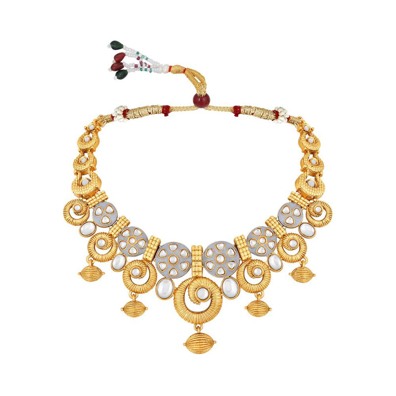 Asmitta Kundan And Meenakari Necklace Set