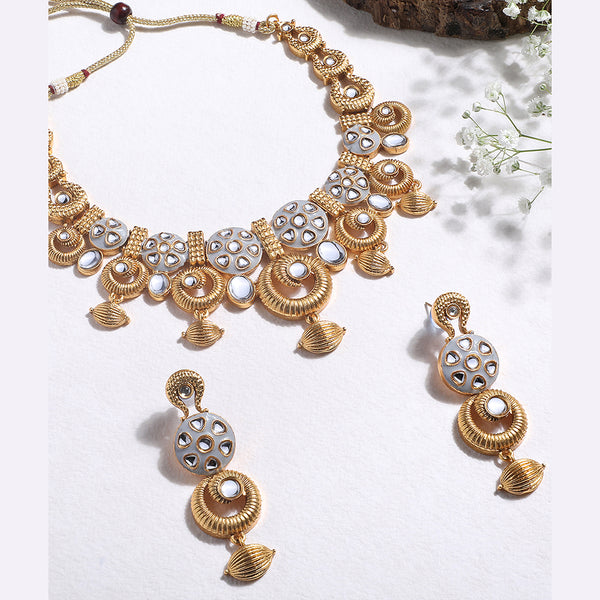 Asmitta Kundan And Meenakari Necklace Set