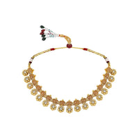 Asmitta Gold Plated Pota Stone Necklace Set