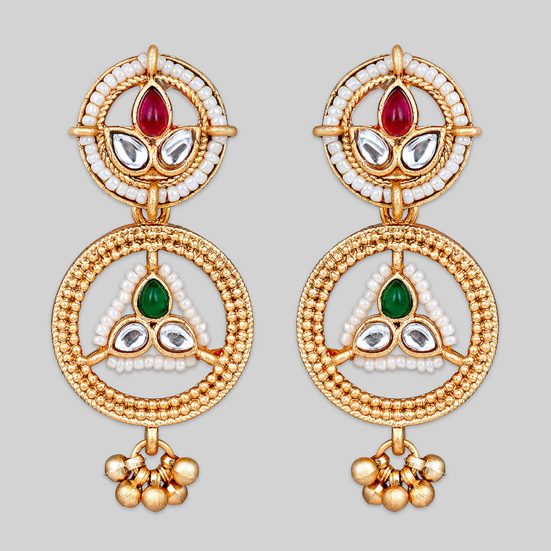 Asmitta Gold Plated Kundan Necklace Set