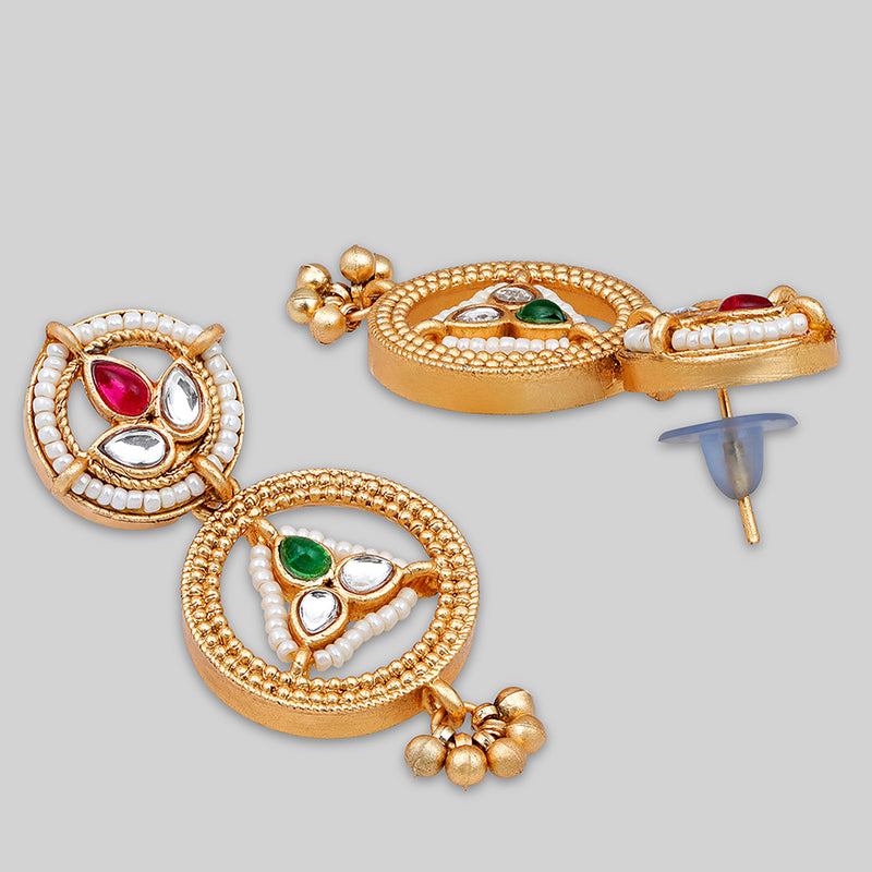 Asmitta Gold Plated Kundan Necklace Set