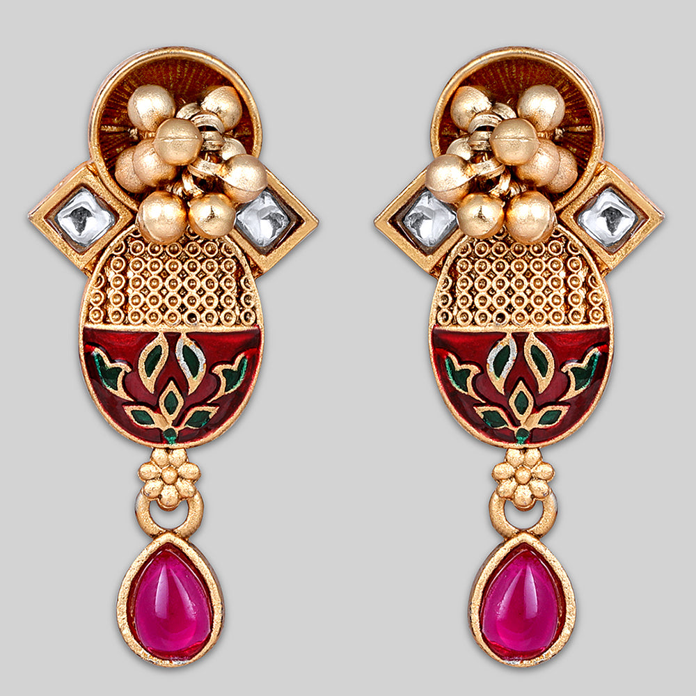 Asmitta Kundan And Meenakari Necklace Set