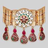 Asmitta Kundan And Meenakari Choker Necklace Set