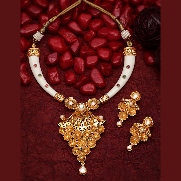 Asmitta Gold Plated Necklace Set