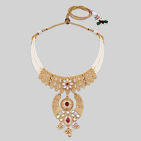 Asmitta Gold Plated  Kundan Necklace Set