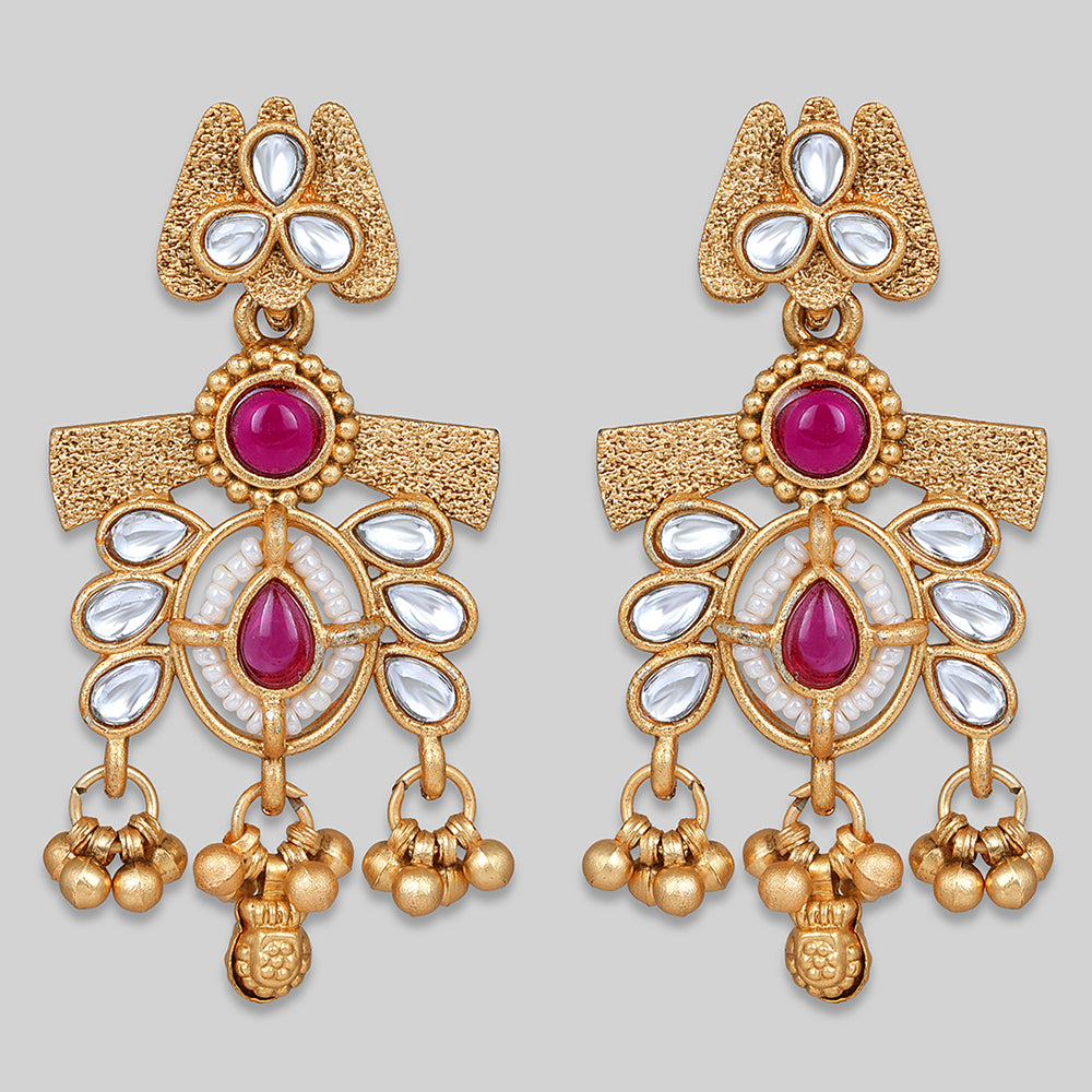 Asmitta Gold Plated  Kundan Necklace Set