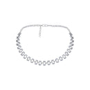 Asmitta Silver Plated AD Necklace Set