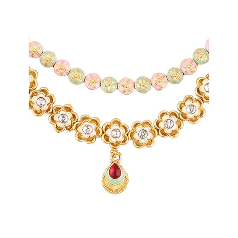 Asmitta Kundan And Meenakari Necklace Set