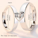 Asmitta Rhodium Plated Couple Ring - Special Gift For Someone Special