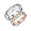 Asmitta Rhodium Plated Couple Ring - Special Gift For Someone Special