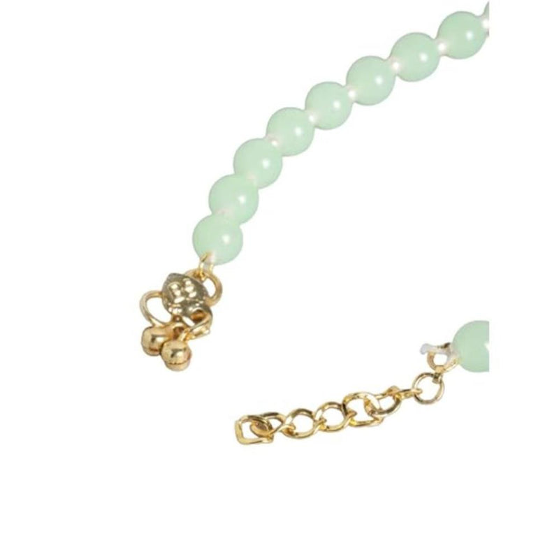 Etnico Adjustable Mint Pearl Beads Payal Anklets Jewellery for Women & Girls (A055Min)