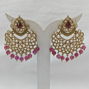 Param Jewel Glam Gold Plated Crystal Stone And Beads Dangler Earrings (Assorted Color)