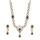 Etnico Gold Plated Traditional Designer Necklace Set with Earrings