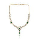 Etnico Gold Plated Traditional Designer Necklace Set with Earrings