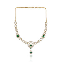 Etnico Gold Plated Traditional Designer Necklace Set with Earrings