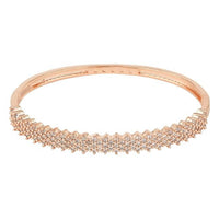 Etnico Stylish Cubic Zirconia American Diamond Adjustable Bracelet For Women