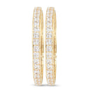 Etnico Gold Plated Thick Brass Bangles Encased With CZ American Diamonds For Women/Girls (ADB458W) (Set of 2)