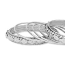 Etnico Navratri Ethnic Stylish Latest Fashion Silver Plated Bangles Set For Women (ADB532)
