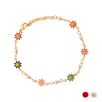 Etnico Gold Plated Design Bracelet with Pearls for Women (Traditional 4)