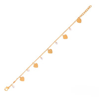 Etnico Gold Plated Design Bracelet with Pearls for Women (Traditional 2)