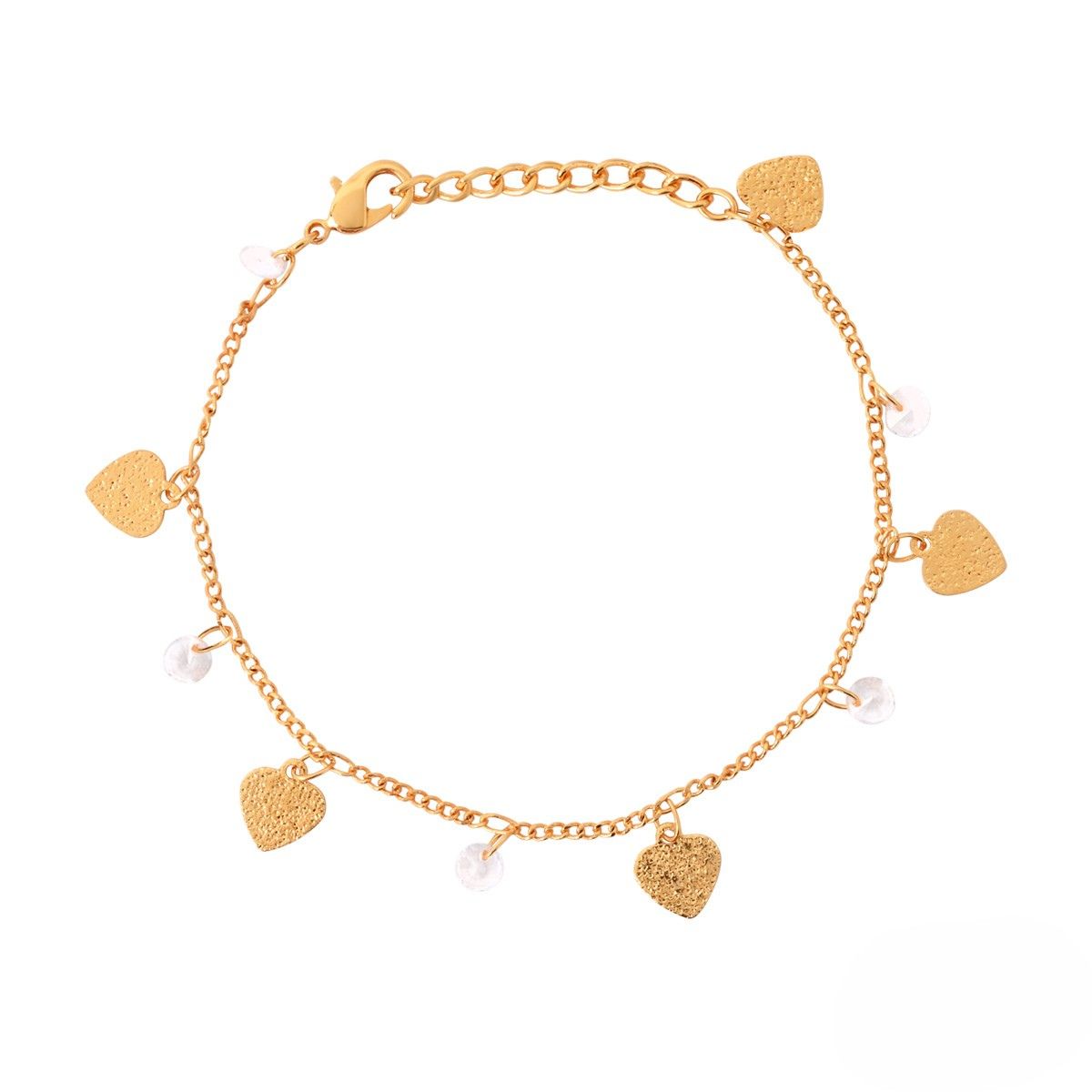 Etnico Gold Plated Design Bracelet with Pearls for Women (Traditional 2)