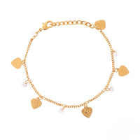 Etnico Gold Plated Design Bracelet with Pearls for Women (Traditional 2)