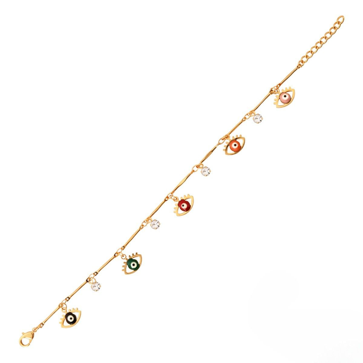 Etnico Gold Plated Design Bracelet with Pearls for Women (Traditional 3)