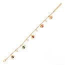Etnico Gold Plated Design Bracelet with Pearls for Women (Traditional 3)