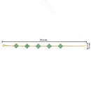 Etnico Anti Tarnish Clover Charm Bracelet for Women | Fancy Bracelet | Jewellery Gifts | Hand Band | Latest Fashion Accessories for Girls | Minimal Jewelry Design | Ideal for Gifting | Gift for Diwali, Christmas, Marriage, Birthday