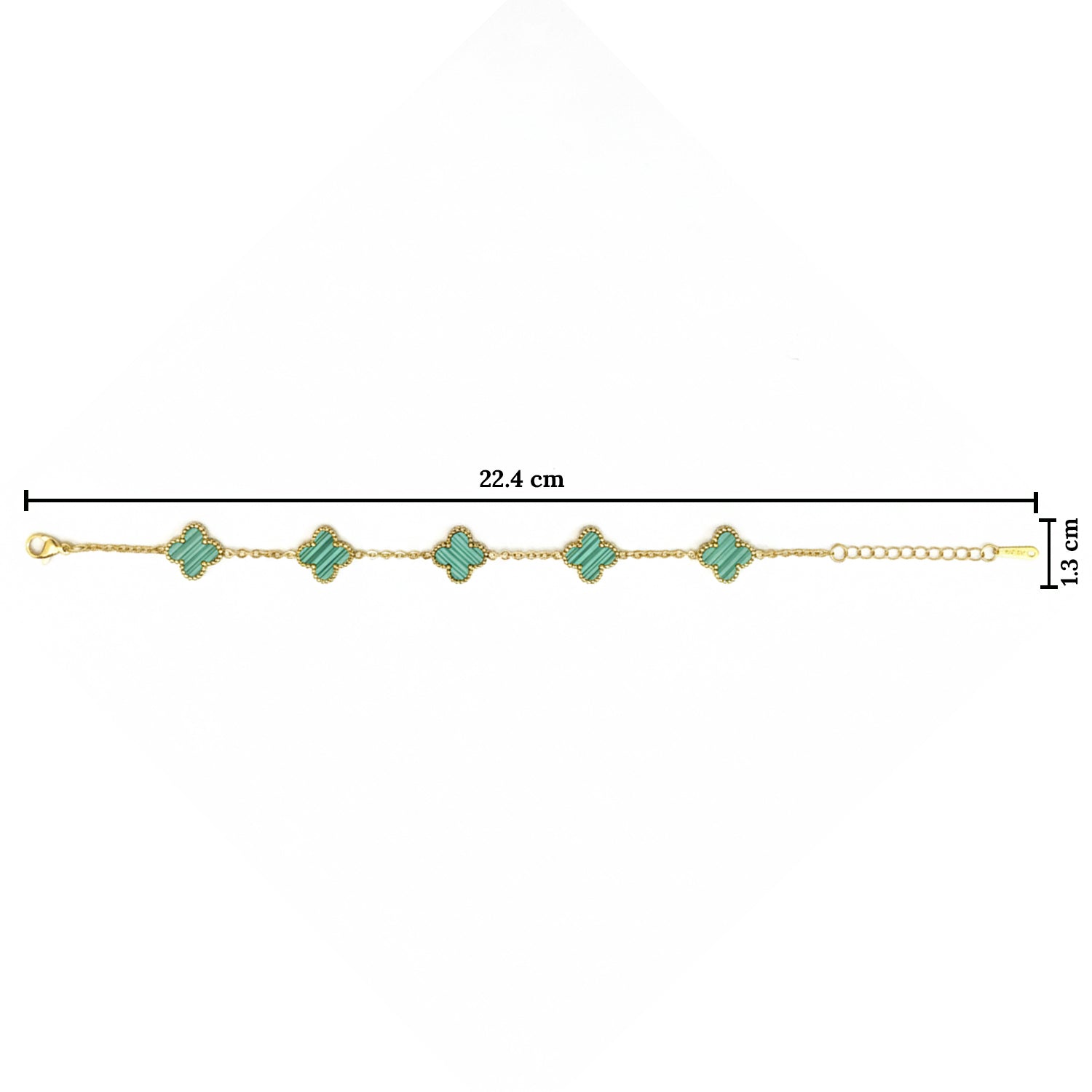 Etnico Anti Tarnish Clover Charm Bracelet for Women | Fancy Bracelet | Jewellery Gifts | Hand Band | Latest Fashion Accessories for Girls | Minimal Jewelry Design | Ideal for Gifting | Gift for Diwali, Christmas, Marriage, Birthday