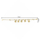 Etnico Gold Plated Fashion Stylish Starfish Charm Bracelet for Women