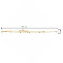 Etnico Gold Plated Fashion Stylish Layered Bead Bracelet for Women