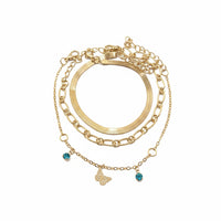 Etnico Fashion Latest Stylish Charm Pack of 3 Bracelets for Women