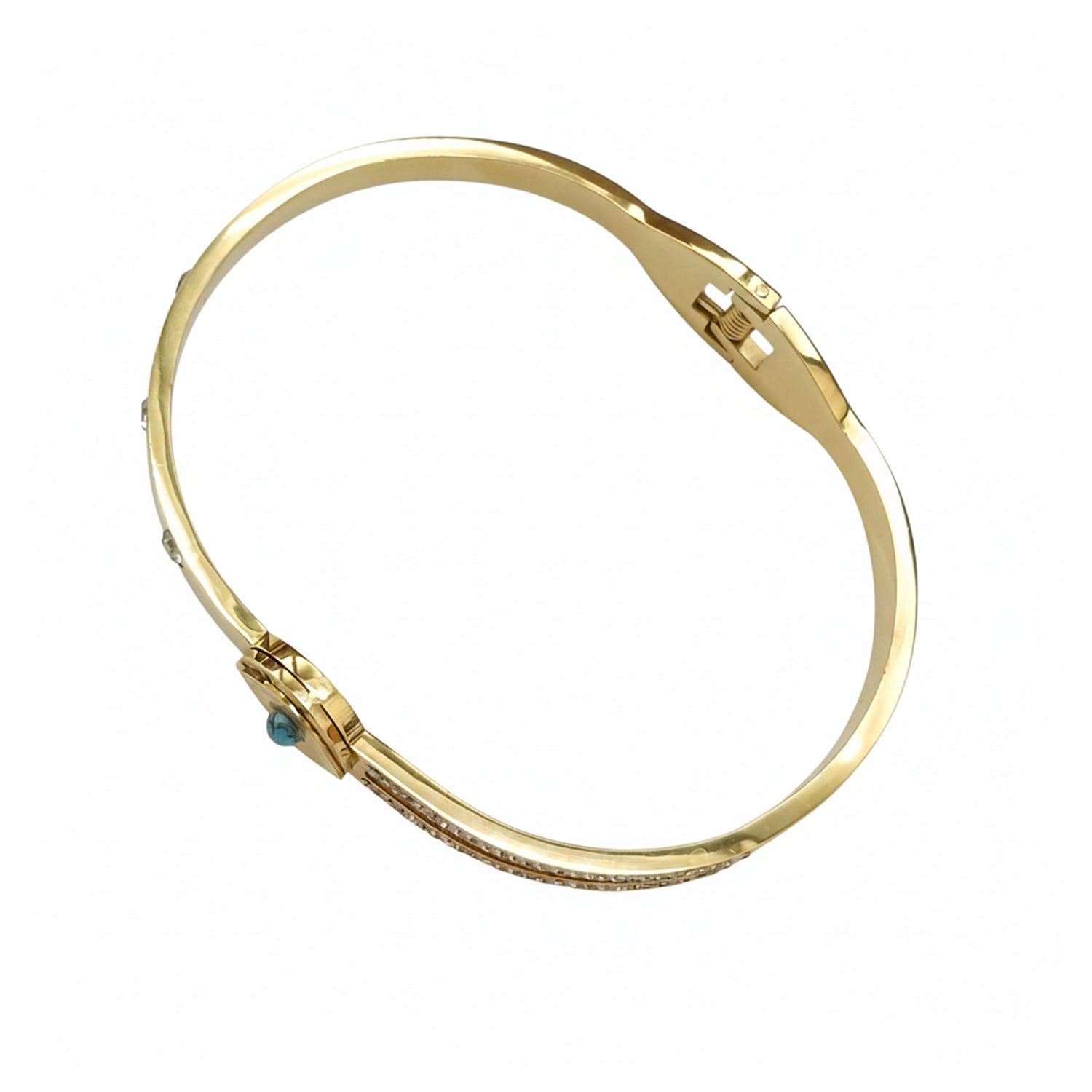 Etnico Gold Plated Fashion Stylish Evil Eye Bracelet for Women