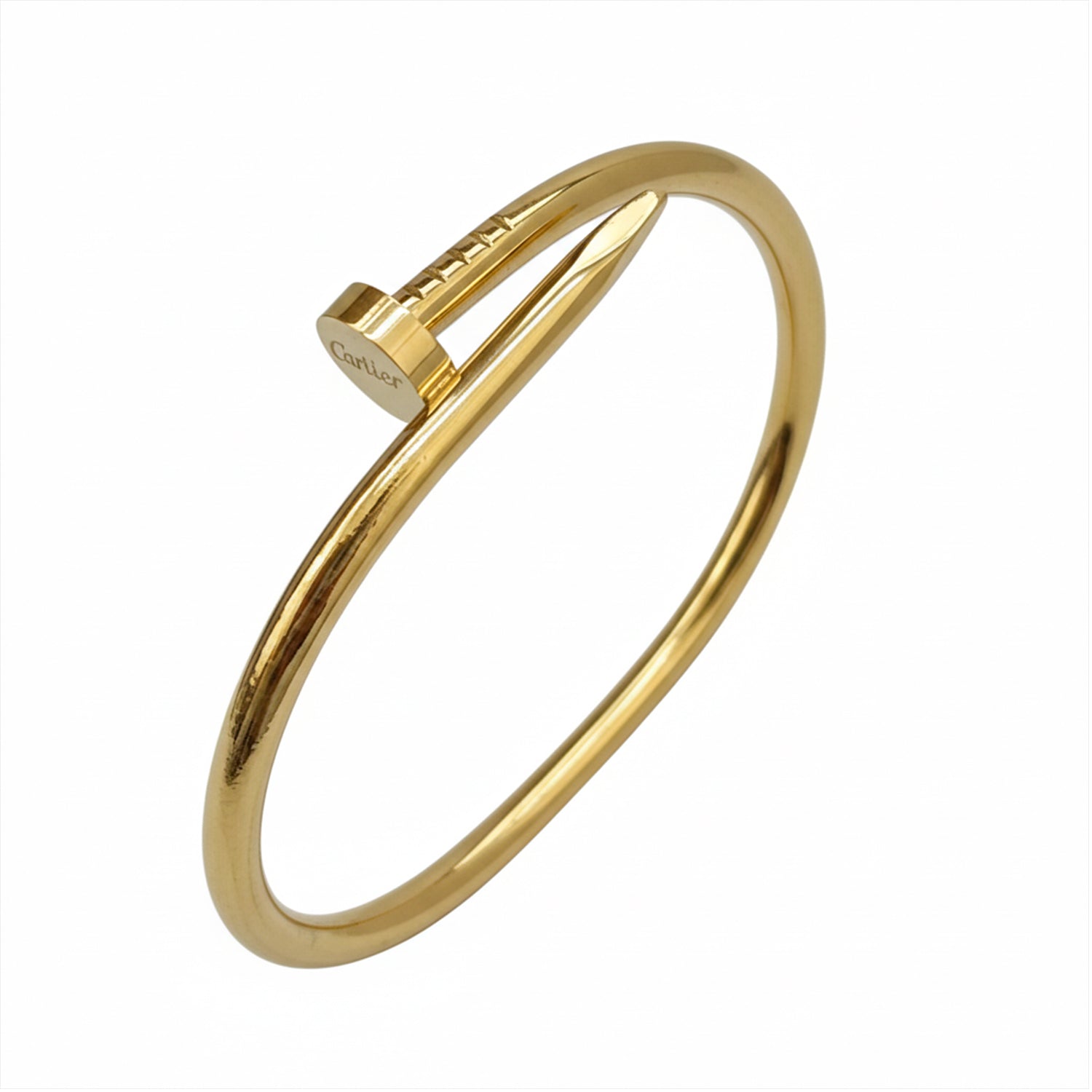 Etnico Gold Plated Fashion Stylish Nail Design Bracelet for Women